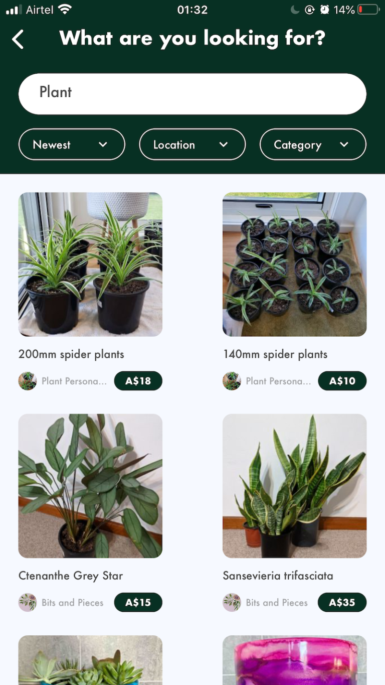 Plant Marketplace from Australia