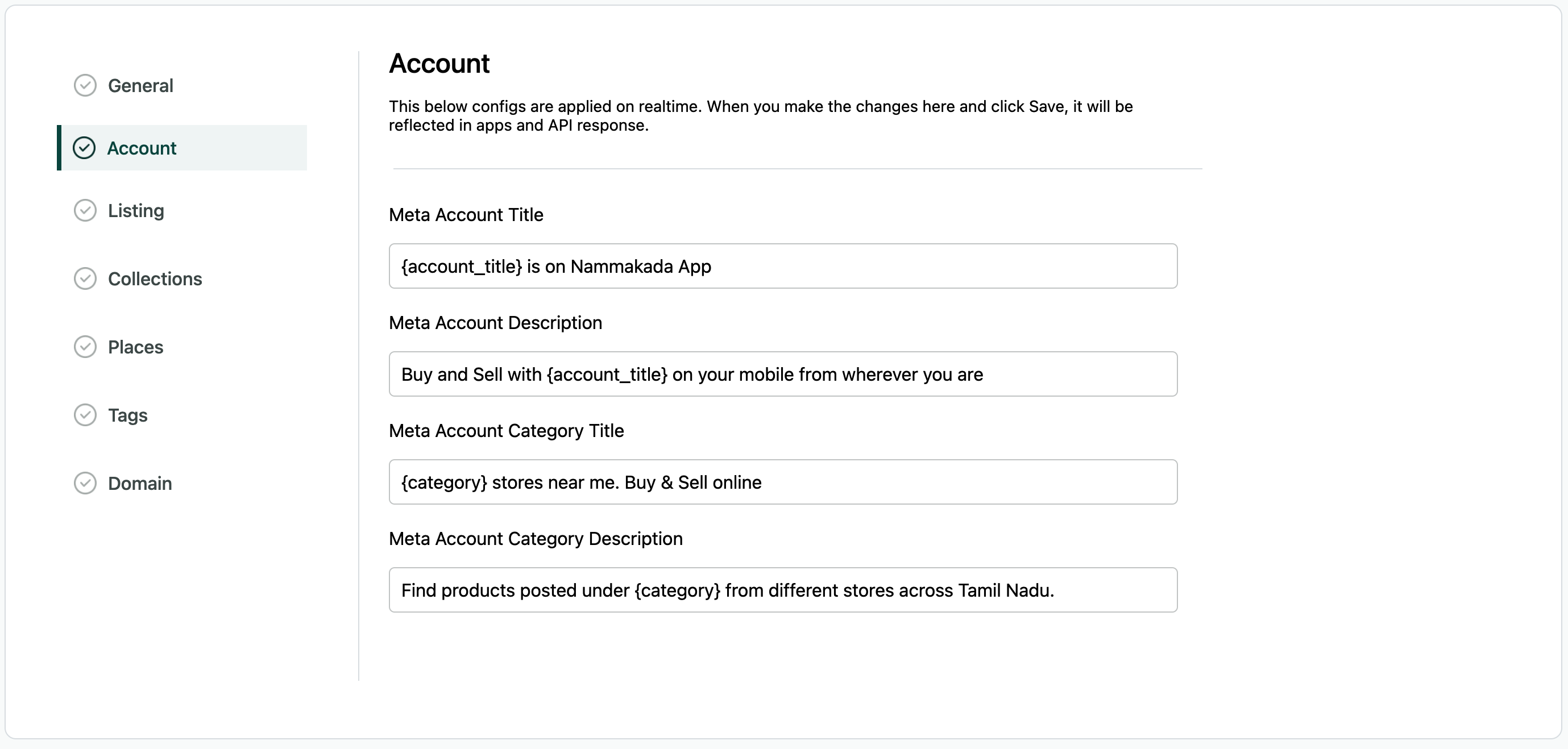 Account SEO Template